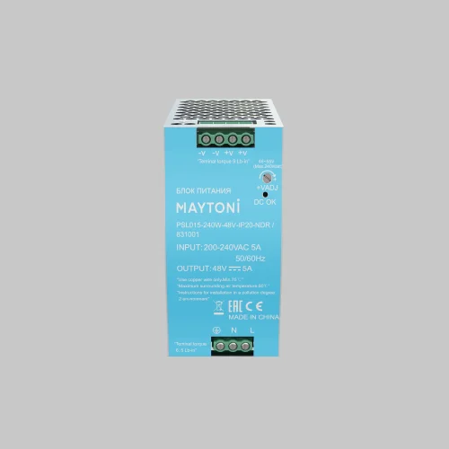 Блок питания PSL015 48В 240Вт IP20 NDR 831001 Maytoni для светодиодных лент фото 5