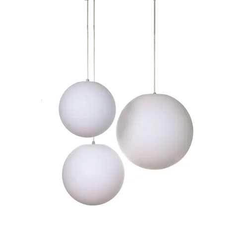 Светильник подвесной EXTERIOR 1397 Mantra белый 1 лампа, основание белое в стиле минимализм модерн шар фото 4