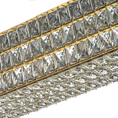 Люстра подвесная Lioni E 1.5.120x16.100 G Arti Lampadari прозрачная на 10 ламп, основание золотое в стиле современный классический фото 2