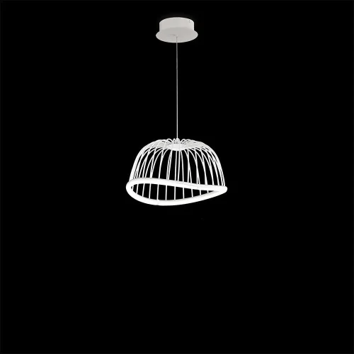 Светильник подвесной LED Celeste 6682 Mantra белый на 1 лампу, основание белое в стиле современный хай-тек 