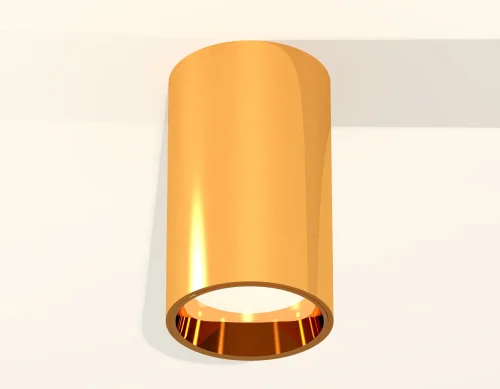 Светильник накладной Techno spot XS6327001 Ambrella light золотой жёлтый 1 лампа, основание золотое жёлтое в стиле современный круглый фото 2