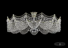 Люстра потолочная хрустальная 77081/67 Pa Bohemia Ivele Crystal прозрачная на 12 ламп, основание латунь в стиле классический sp