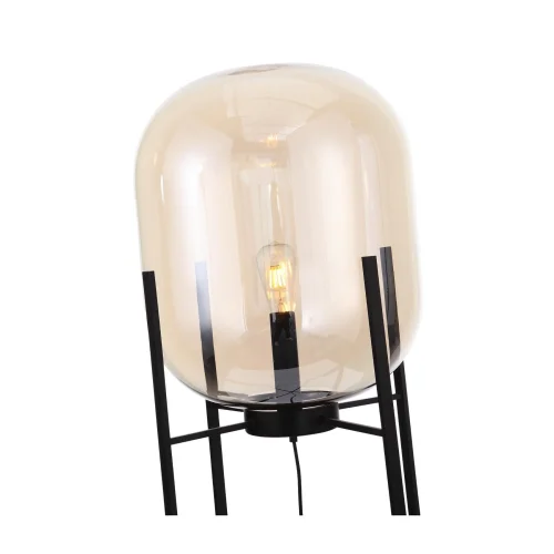 Торшер лофт Burasca SL1050.525.01 ST-Luce  янтарный 1 лампа, основание чёрное в стиле лофт
 фото 3