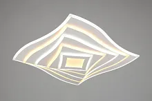 Люстра потолочная LED Colonnella OML-09207-310 Omnilux белая на 1 лампа, основание белое в стиле хай-тек квадраты