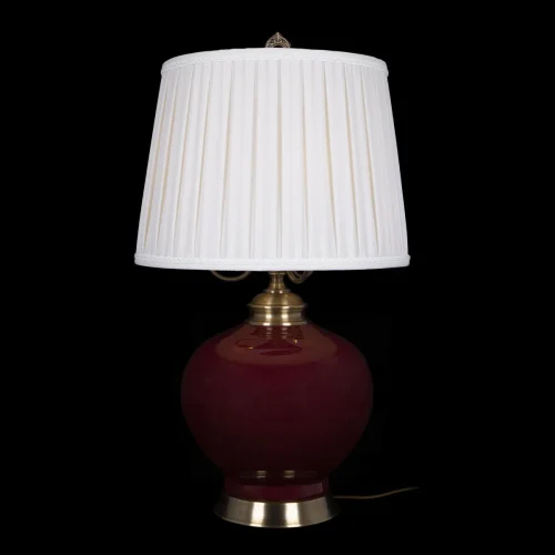 Настольная лампа Ruby 10267T/L LOFT IT бежевая 3 лампы, основание бордовое керамика в стиле классический современный  фото 2