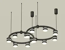 Светильник подвесной XR92091001 Ambrella light чёрный 13 ламп, основание чёрное в стиле хай-тек современный 