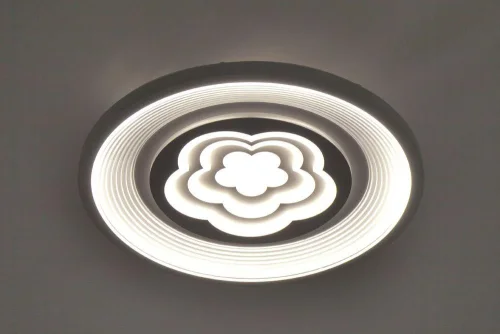 Светильник потолочный LED с пультом 10229/S LED Escada серый на 1 лампу, основание серое в стиле современный с пультом фото 2