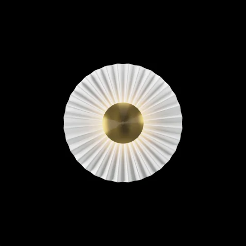 Бра LED Fiore MOD233WL-L11BS3K Maytoni белый латунь на 1 лампу, основание латунь в стиле современный отражённый свет фото 12