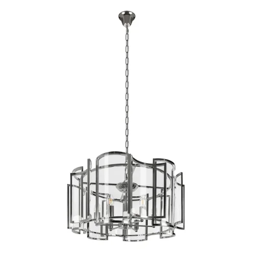 Люстра подвесная Reflection 10433/6 LOFT IT прозрачная на 6 ламп, основание никель в стиле современный фото 3