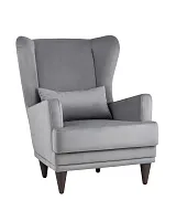 Кресло Скотт велюр велютто серый УТ000036306 Stool Group, серый/велюр, ножки/дерево/коричневый, размеры - ****860*780мм