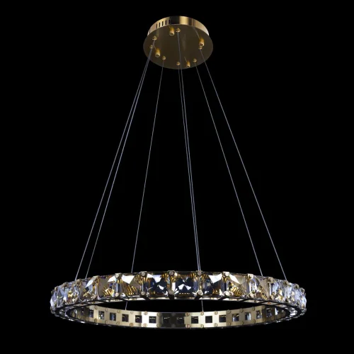 Светильник подвесной LED Tiffany 10204/800 Gold LOFT IT прозрачный 1 лампа, основание золотое в стиле современный кольца фото 2