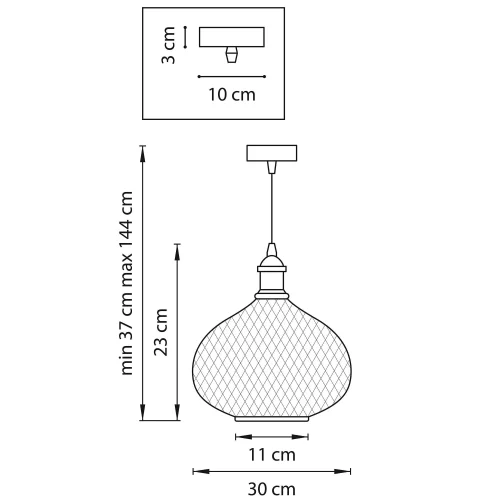 Светильник подвесной GENNI 798031 Lightstar прозрачный 1 лампа, основание латунь в стиле современный выдувное фото 2