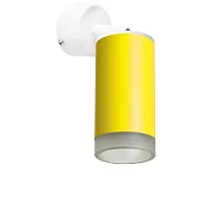 Светильник накладной Rullo RB43330 Lightstar жёлтый 1 лампа, основание белое в стиле современный круглый