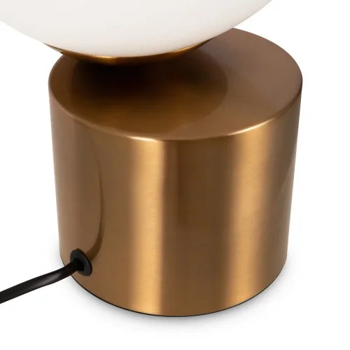Настольная лампа Barrel FR5286TL-01BS Freya белая 1 лампа, основание латунь металл в стиле современный  фото 4