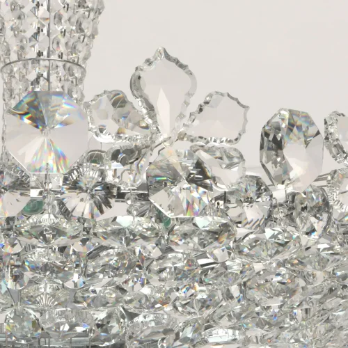 Люстра подвесная Лаура 345010814 MW-Light прозрачная на 14 ламп, основание хром в стиле классический фото 7