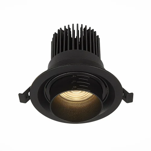 Светильник точечный LED ST701 ST701.438.12 ST-Luce чёрный 1 лампа, основание чёрное в стиле хай-тек  фото 2