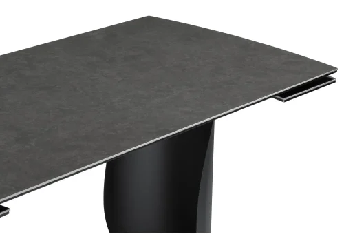 Керамический стол Готланд 180(240)х90х79 ink gray / черный 588030 Woodville столешница серая из керамика фото 6