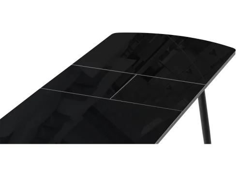 Стеклянный стол Бейкер черный 551082 Woodville столешница чёрная из стекло фото 5