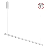 Светильник подвесной LED Fermo 359306 Novotech белый на 1 лампу, основание белое в стиле хай-тек линейный