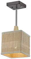 Светильник подвесной 266-127-01 Velante коричневый 1 лампа, основание коричневое в стиле современный 