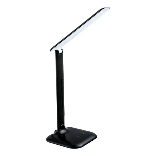 Настольная лампа LED CAUPO 93966 Eglo чёрная 1 лампа, основание чёрное полимер металл в стиле для кабинета, офиса 