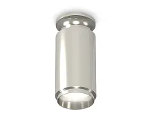 Светильник накладной Techno spot XS6325080 Ambrella light серебряный 1 лампа, основание серебряное в стиле модерн круглый