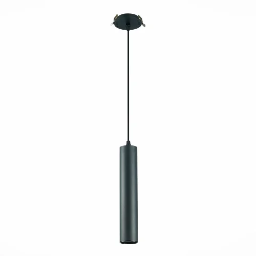 Светильник подвесной встраиваемый St151 ST151.408.01 ST-Luce чёрный 1 лампа, основание чёрное в стиле современный хай-тек трубочки фото 2