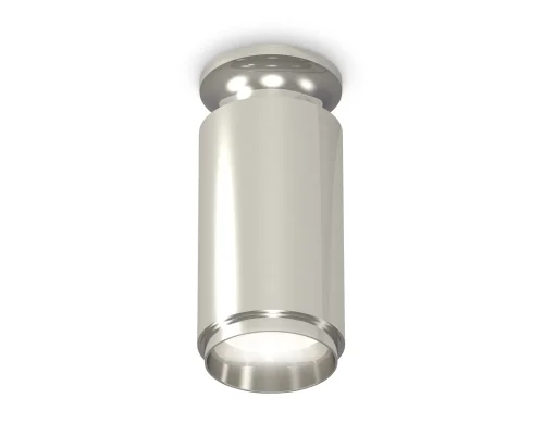 Светильник накладной Techno spot XS6325080 Ambrella light серебряный 1 лампа, основание серебряное в стиле современный круглый