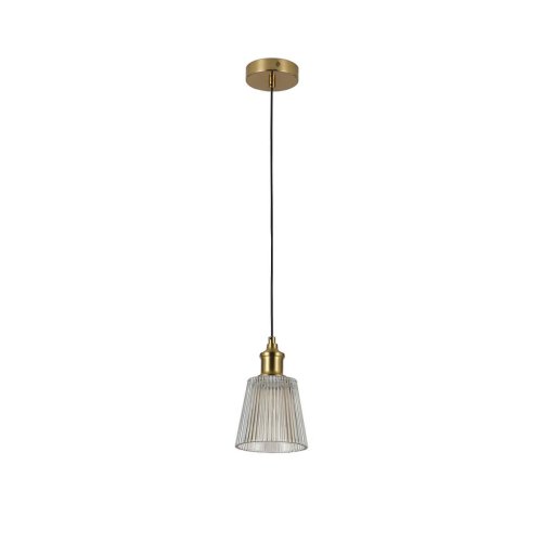 Светильник подвесной Copita 2777-1P Favourite прозрачный 1 лампа, основание медь в стиле современный  фото 2