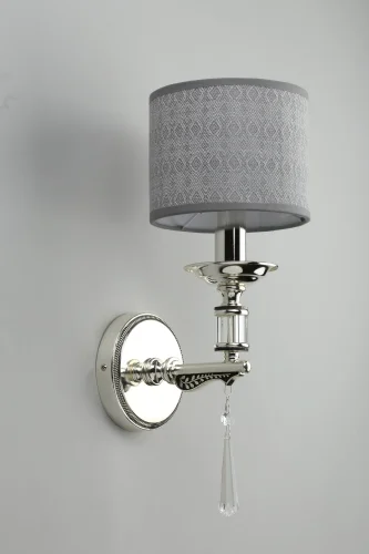 Бра Rovigo OML-64311-01 Omnilux серый на 1 лампа, основание серебряное в стиле классический  фото 2