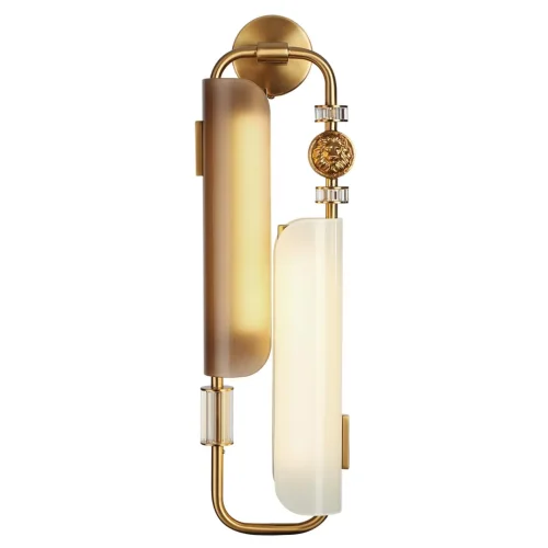 Бра Lion 5467/10WL Odeon Light коричневый белый на 1 лампу, основание античное бронза в стиле современный эклектика арт-деко фото 4 Бра Lion 5467/10WL Odeon Light коричневый белый на 1 лампу, основание античное бронза в стиле современный эклектика арт-деко фото 4
