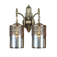 Бра Эмир CL467323 Citilux бежевый янтарный 2 лампы, основание бронзовое в стиле восточный кантри 