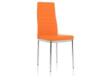 Стул на металлокаркасе DC2-001 orange 11818 Woodville, оранжевый/искусственная кожа, ножки/металл/хром, размеры - ****410*450