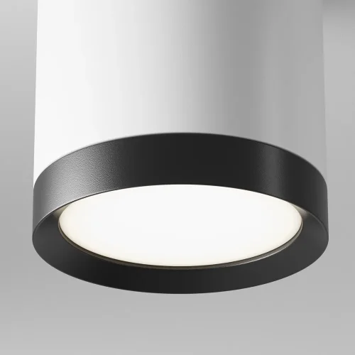 Светильник накладной Hoop C086CM-GX53-MRD-WB Maytoni белый чёрный 1 лампа, основание белое в стиле современный круглый фото 2