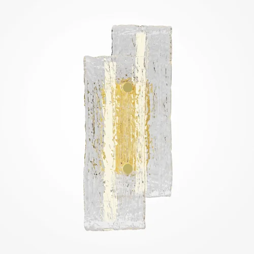 Бра LED Frostum MOD439WL-L7BSK Maytoni прозрачный на 1 лампу, основание латунь в стиле современный фото 4