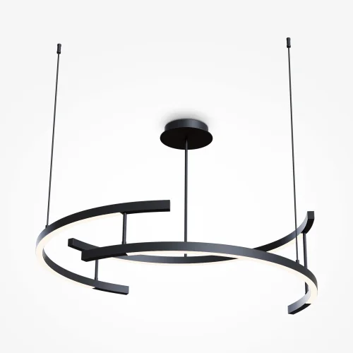 Светильник подвесной LED Line MOD054PL-L52B3K Maytoni чёрный на 1 лампу, основание чёрное в стиле современный хай-тек фото 3