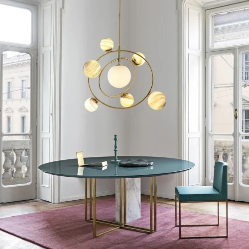 Светильник подвесной COSMOGONY A 151873-26 ImperiumLoft белый на 1 лампу, основание золотое в стиле современный лофт фото 7 Светильник подвесной COSMOGONY A 151873-26 ImperiumLoft белый на 1 лампу, основание золотое в стиле современный лофт фото 7