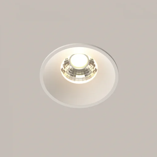 Светильник точечный LED Round DL058-7W3K-W Maytoni белый на 1 лампу, основание белое в стиле современный фото 10
