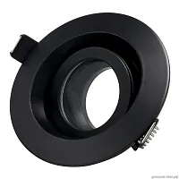 Светильник точечный ST255 ST255.408.01 ST-Luce чёрный 1 лампа, основание чёрное в стиле хай-тек круглый