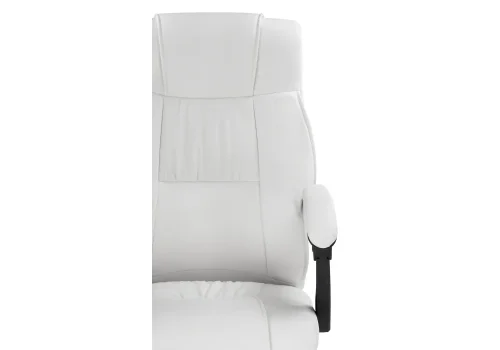 Компьютерное кресло Born whitе 15346 Woodville, белый/экокожа, ножки/металл/хром, размеры - *1120***610* фото 9
