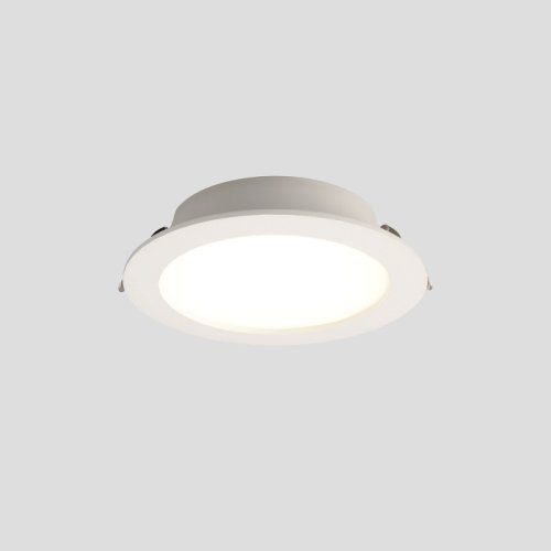 Светильник точечный ЛЕД CLT 529C142 WH 4000K Crystal Lux белый на 1 лампу, основание белое в стиле минимализм круглый фото 2