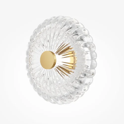 Бра LED Amulet MOD555WL-L4G3K Maytoni прозрачный на 1 лампу, основание золотое в стиле современный арт-деко фото 3