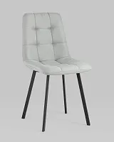 Стул Chilly, рогожка, светло-серый УТ000039632 Stool Group, серый/рогожка, ножки/металл/чёрный, размеры - *860****