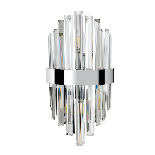 Бра Fedelta A1068AP-2CC Arte Lamp прозрачный на 2 лампы, основание хром в стиле современный 