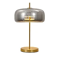 Настольная лампа LED Padova A2404LT-1SM Arte Lamp серая 1 лампа, основание латунь металл в стиле хай-тек современный 
