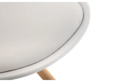 Стул Bonito белый 11326 Woodville, белый/искусственная кожа, ножки/массив бука/натуральный, размеры - ****480*540 фото 7