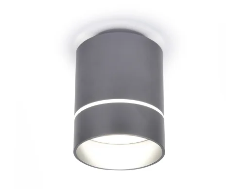 Светильник накладной LED TN254 Ambrella light чёрный 1 лампа, основание чёрное в стиле современный хай-тек круглый