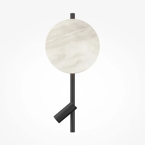 Бра LED MOD450WL-L9W3K Solution Maytoni чёрный на 1 лампу, основание белое чёрное в стиле современный хай-тек для чтения отражённый свет фото 3