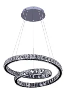 Люстра с пультом Zuari OML-46903-86 Omnilux прозрачная на 1 лампу, основание хром в стиле хай-тек с пультом кольца Люстра с пультом Zuari OML-46903-86 Omnilux прозрачная на 1 лампу, основание хром в стиле хай-тек с пультом кольца