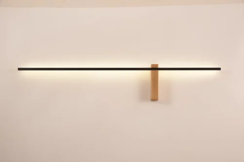 Бра LED Phoenix A2025AP-1PB Arte Lamp чёрный на 1 лампа, основание медь в стиле минимализм современный отражённый свет